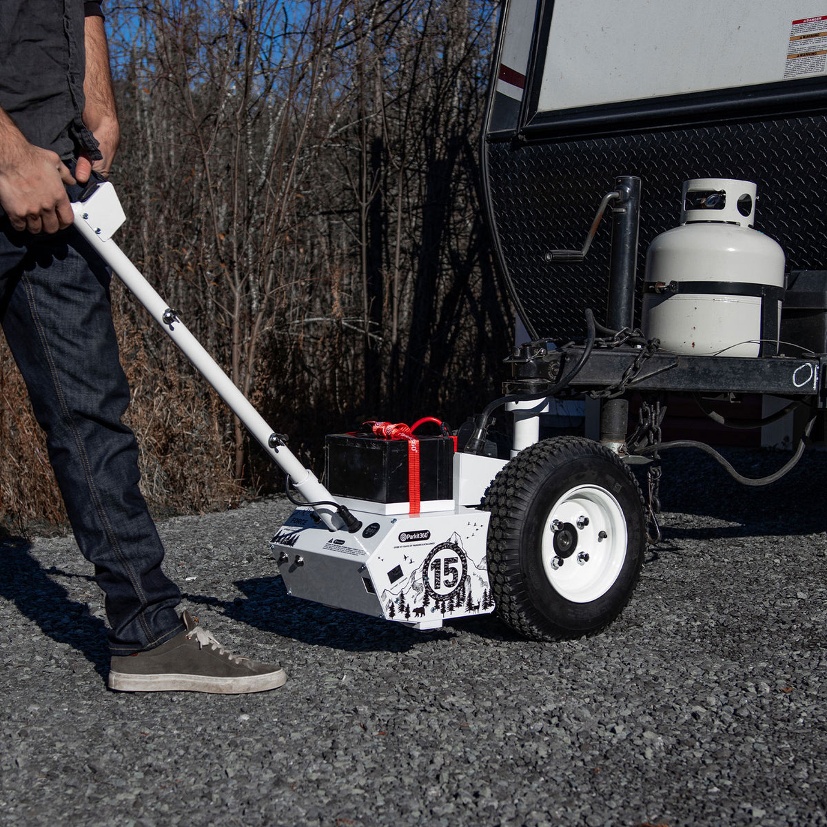 Parkit360° Electric Trailer Dolly | Mover for Boats + RV Trailers