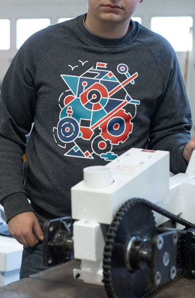 Ken, one of our Shop Manufacturers, wearing a Parkit360 Sweater.